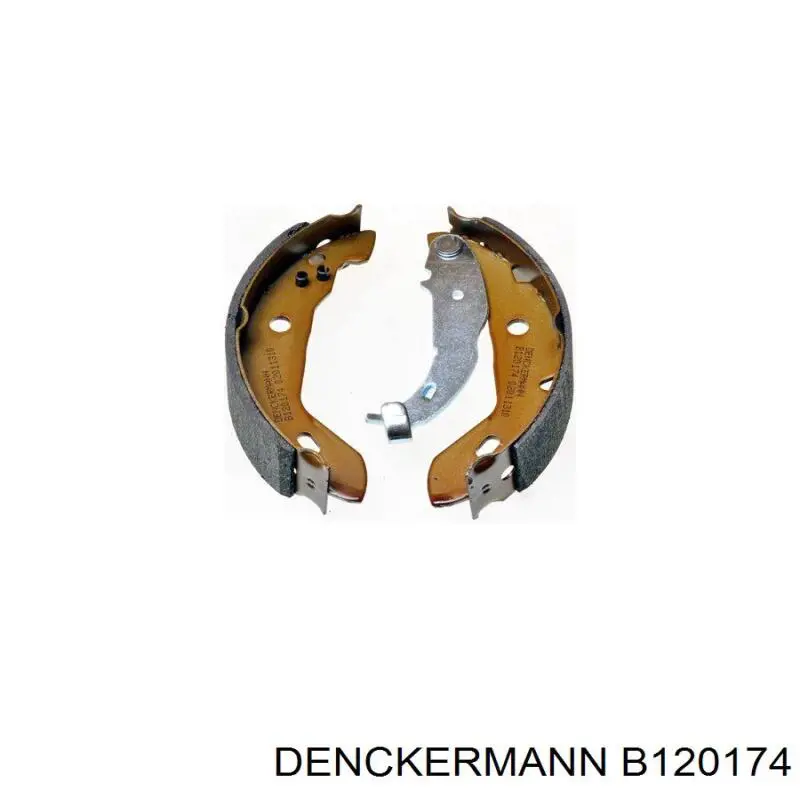 B120174 Denckermann Колодки гальмівні задні, барабанні