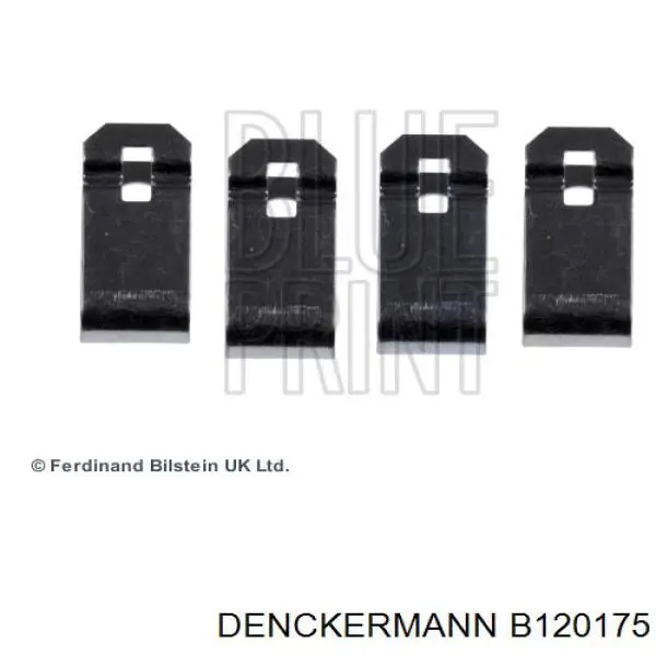 B120175 Denckermann колодки гальмові задні, дискові