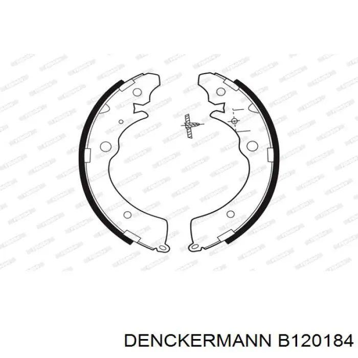 Колодки гальмові задні, барабанні Denckermann B120184 ціна, від 16.66 USD