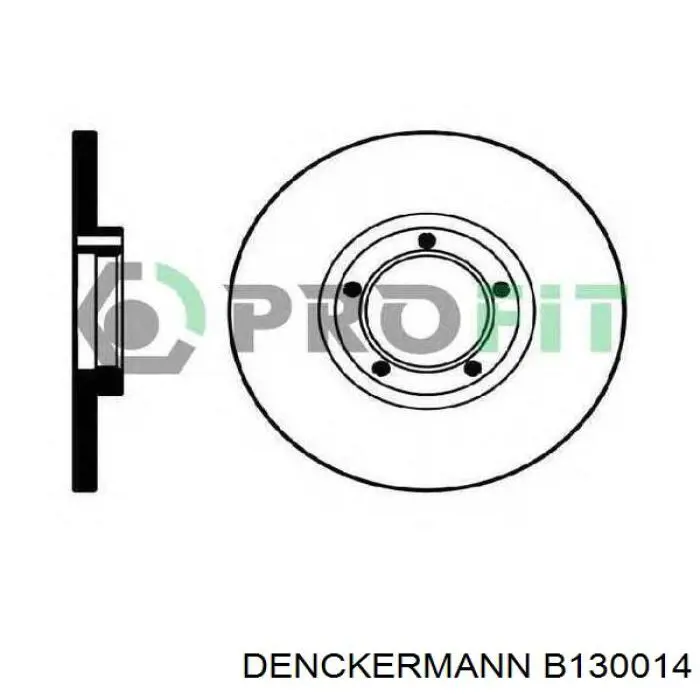 Диск гальмівний передній B130014 Denckermann