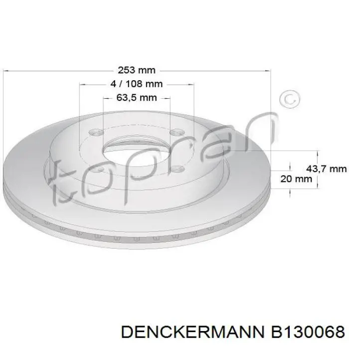 Купити 1025911 Ford Диск заднього гальма