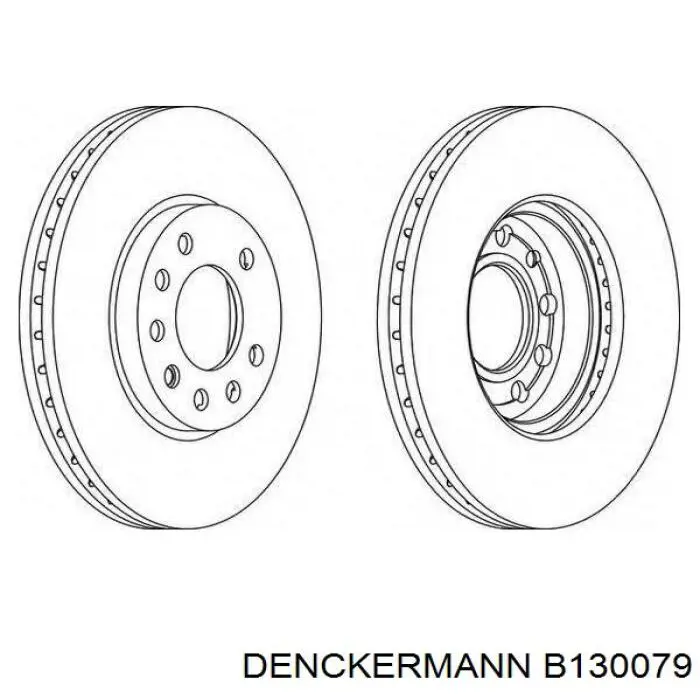 B130079 Denckermann Гальмо дискове переднє