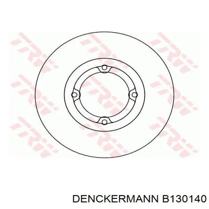 Диск переднього гальма Denckermann B130140 ціна, від 19.69 USD