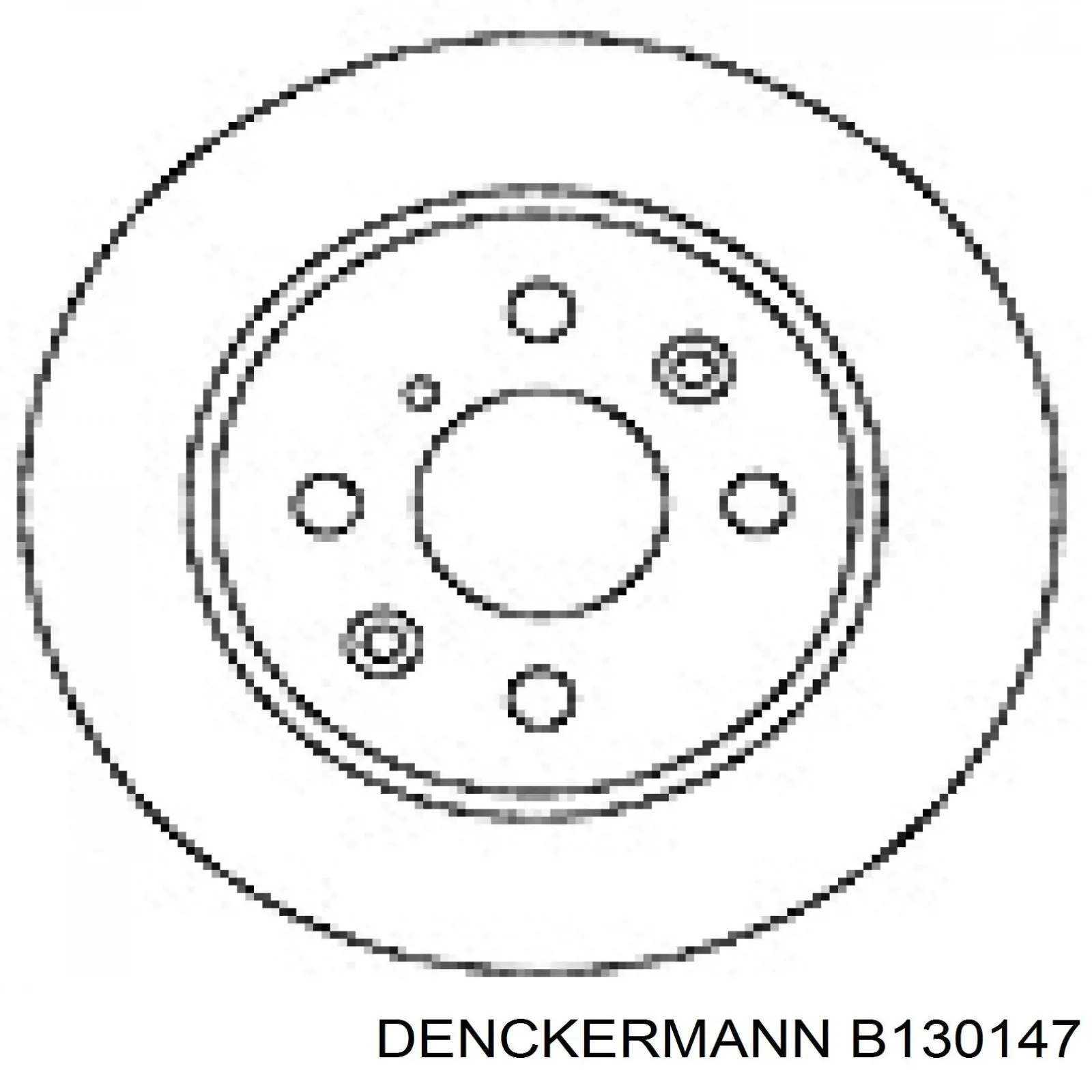 B130147 Denckermann Гальмо дискове переднє