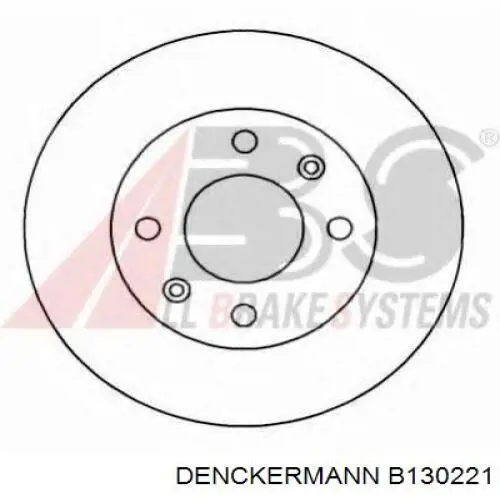 B130221 Denckermann Гальмо дискове переднє
