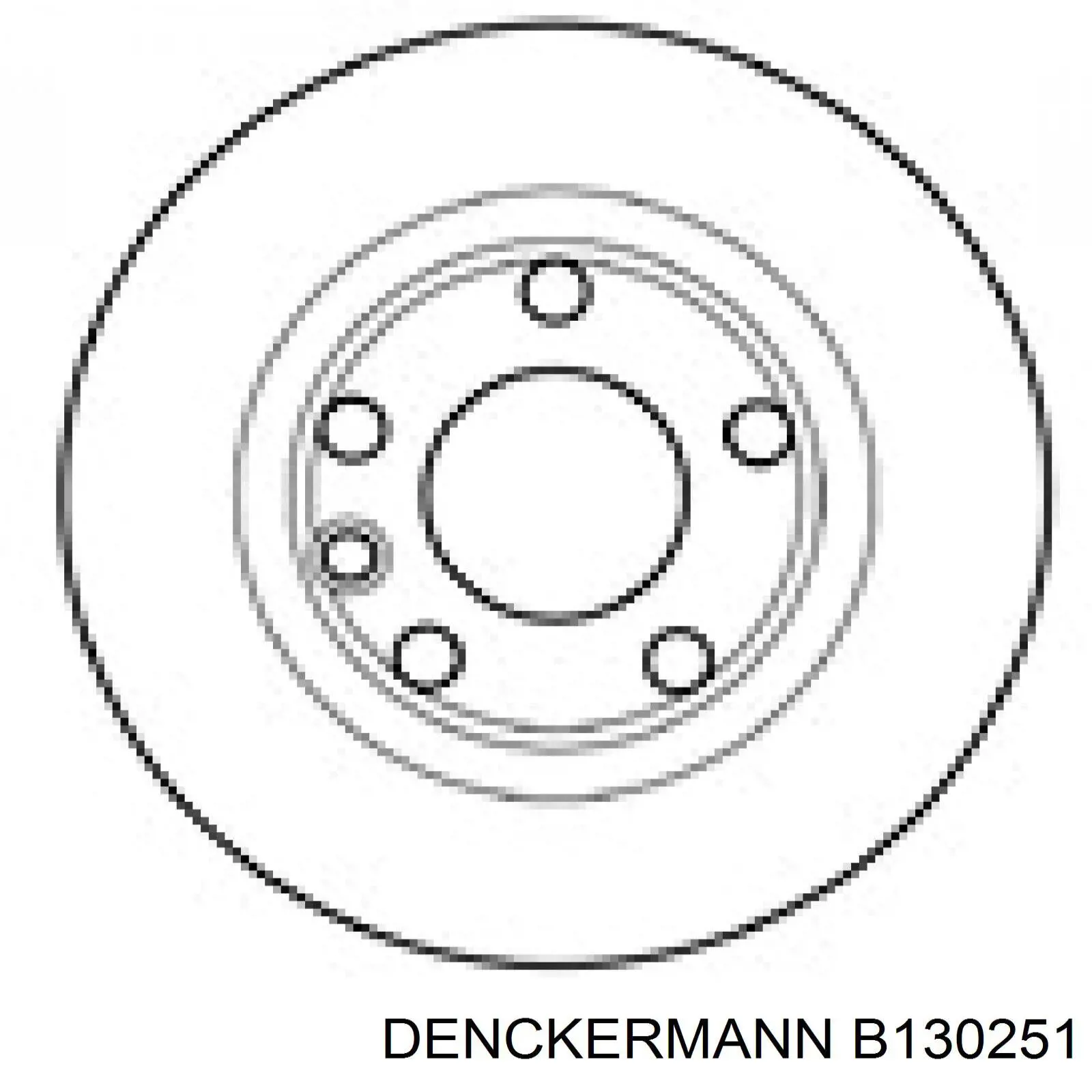 Диск переднього гальма Denckermann B130251 ціна, від 34.89 USD