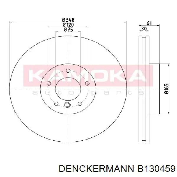 Купити B130459 Denckermann Ротор гальмівний