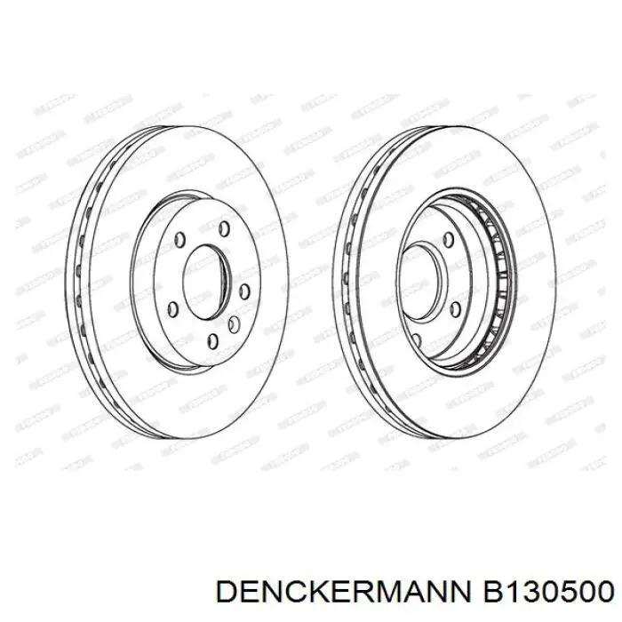Гальмівні диски передні B130500 Denckermann