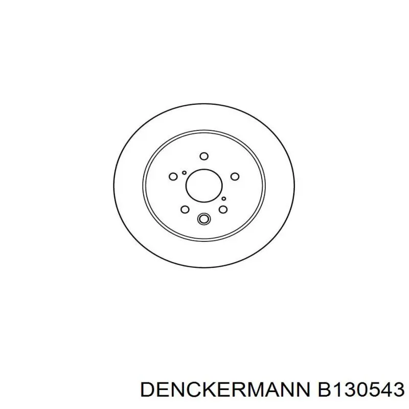 Задні дискові гальма Denckermann B130543 ціна, від 42.67 USD