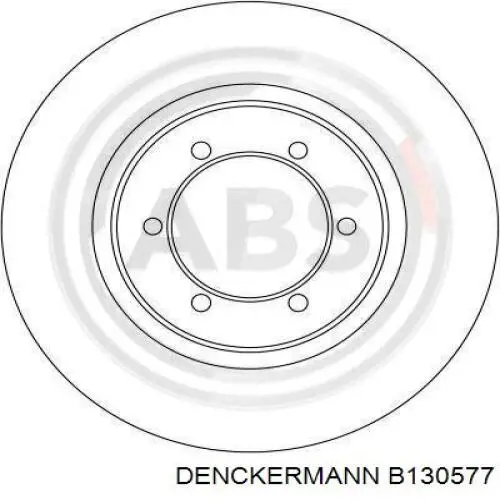 Диск гальмівний передній B130577 Denckermann