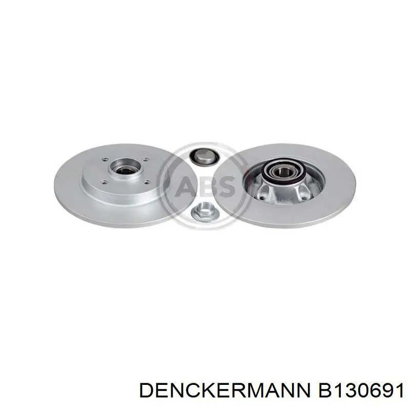 Купити B130691 Denckermann Диск заднього гальма