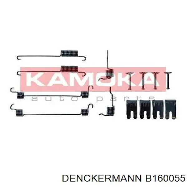 B160055 Denckermann монтажний комплект задніх барабанних колодок