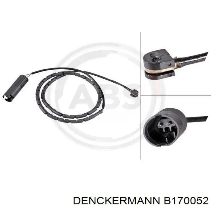 B170052 Denckermann датчик зносу гальмівних колодок, задній