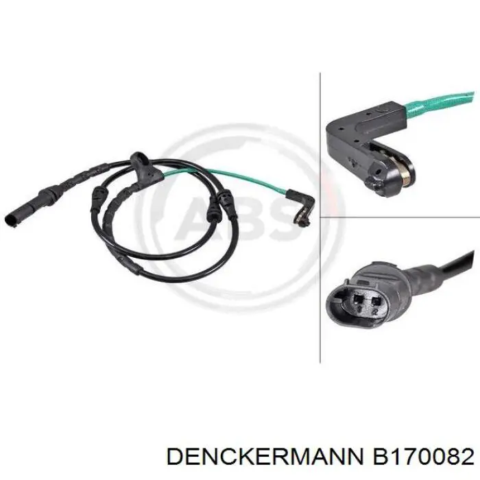 B170082 Denckermann датчик зносу гальмівних колодок, передній