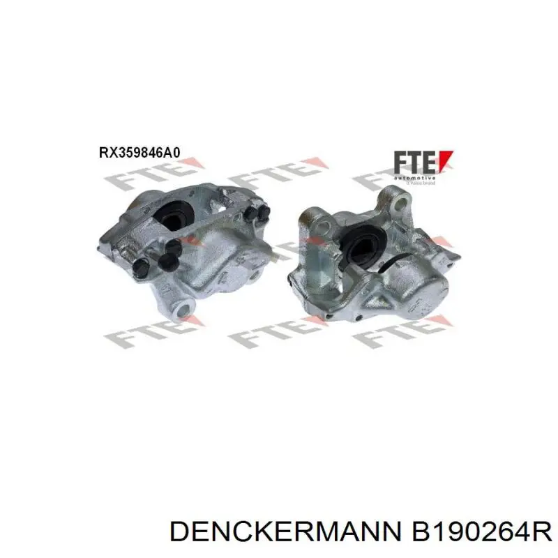 B190264R Denckermann супорт гальмівний задній правий