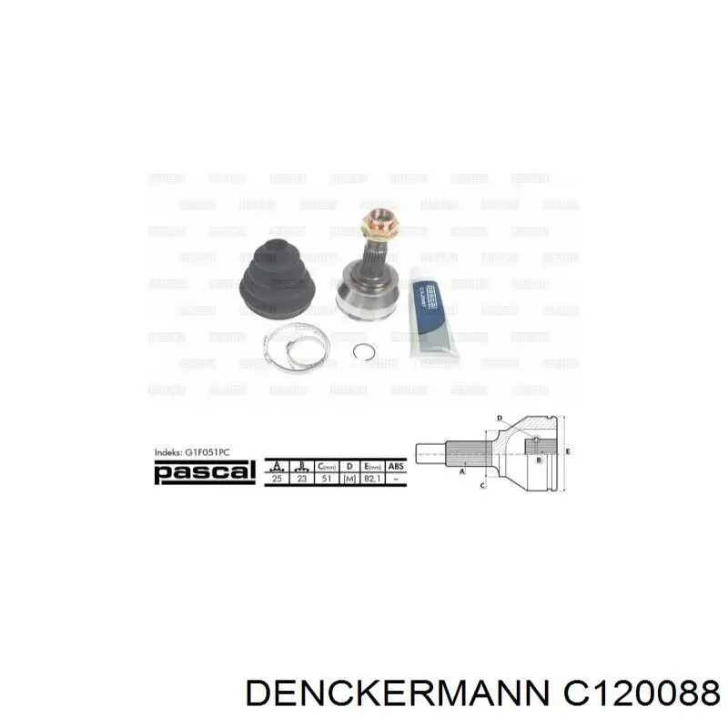 C120088 Denckermann шрус зовнішній передній