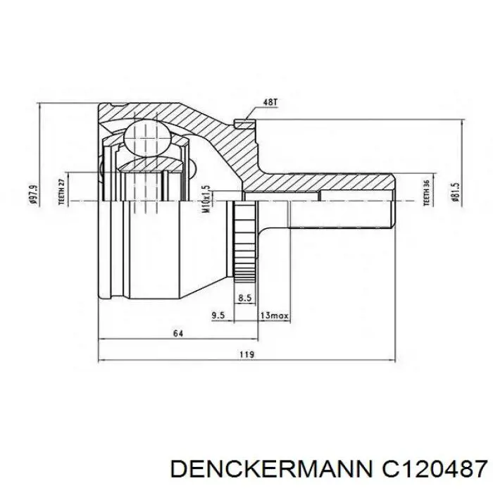 Купити C120487 Denckermann 