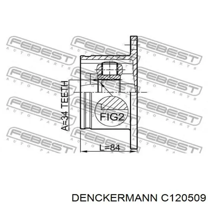 Купити C120509 Denckermann Граната внутрішня ліва