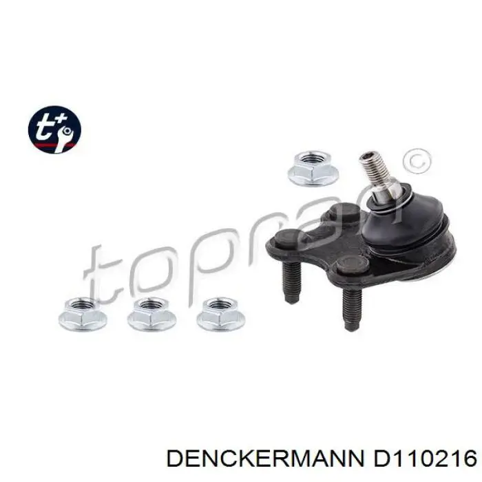 Кульова опора, нижня, права Denckermann D110216 ціна, від 8.91 USD