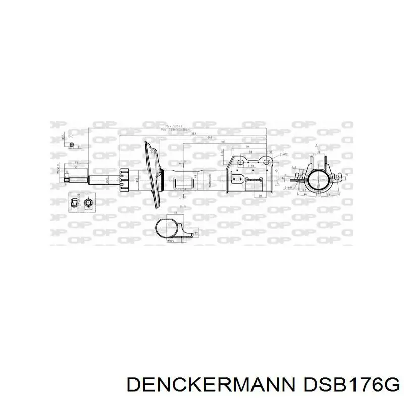 Амортизатора передній лівий DSB176G Denckermann