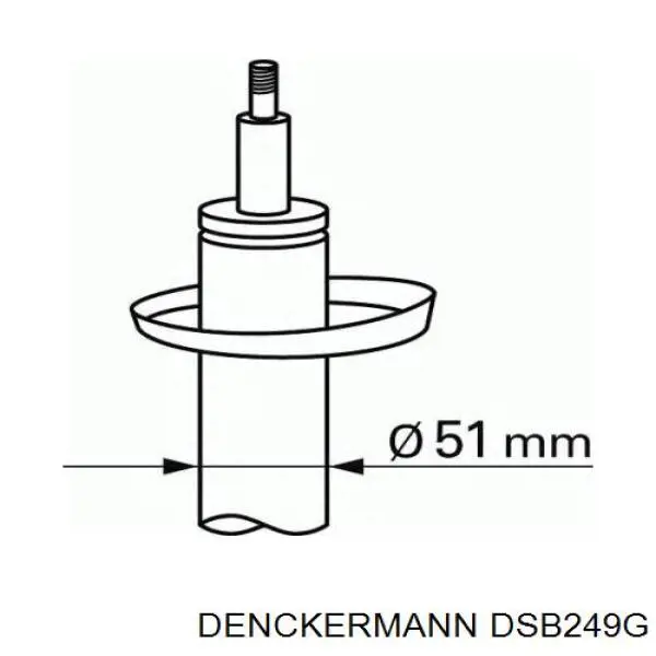 DSB249G Denckermann Амортизатор передний