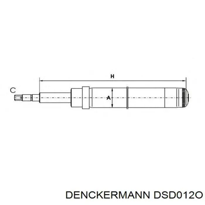 Купити DSD012O Denckermann Амортизатор передній, правий