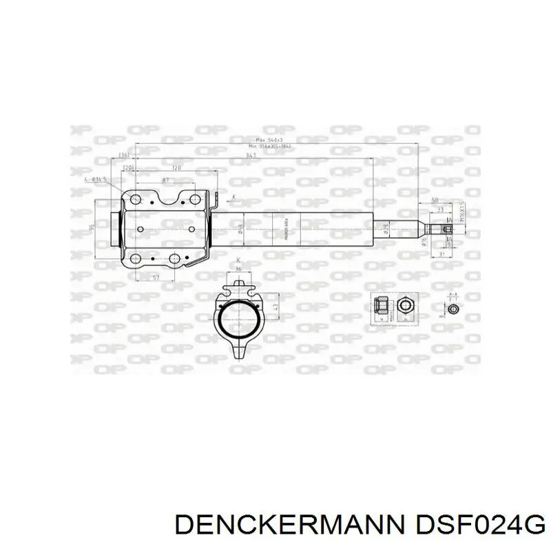 Амортизатор передній DSF024G Denckermann