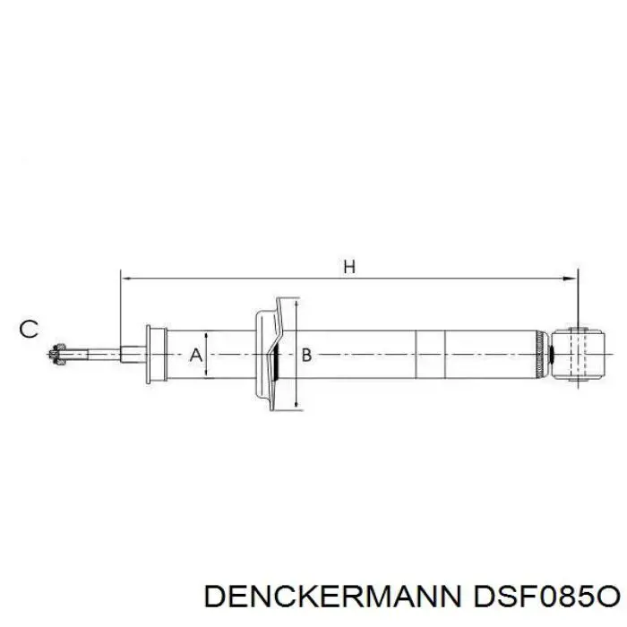 Купити DSF085O Denckermann Стійка амортизатора задня