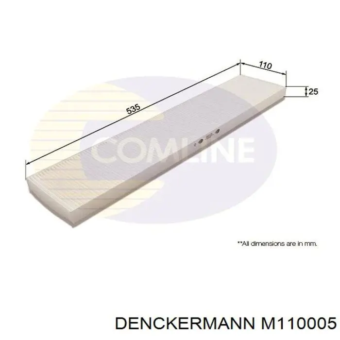 Фільтр салону M110005 Denckermann