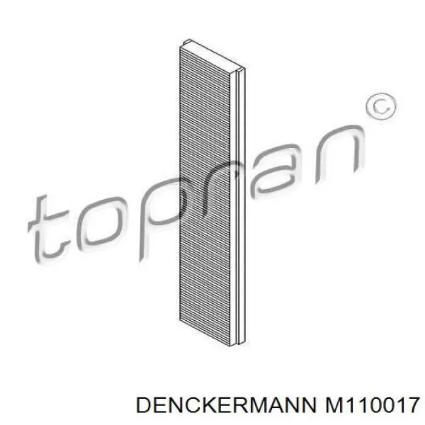 Фільтр повітряний обігрівача Denckermann M110017 ціна, від 7.36 USD