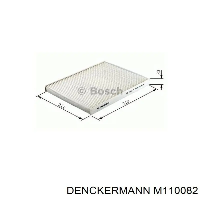 Фільтр повітряний обігрівача Denckermann M110082 ціна, від 5.68 USD