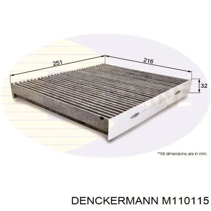 Фільтр повітряний обігрівача Denckermann M110115 ціна, від 6.23 USD
