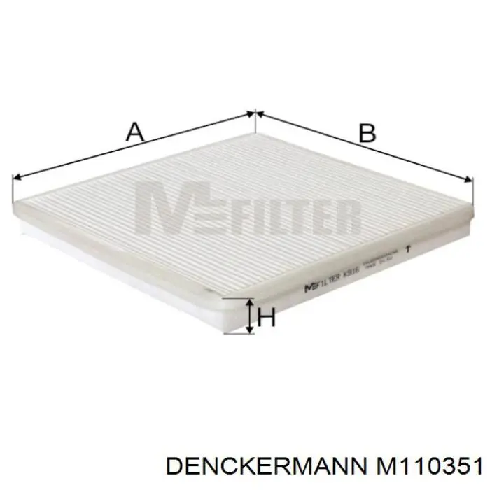 Фільтр повітряний обігрівача Denckermann M110351 ціна, від 4.33 USD