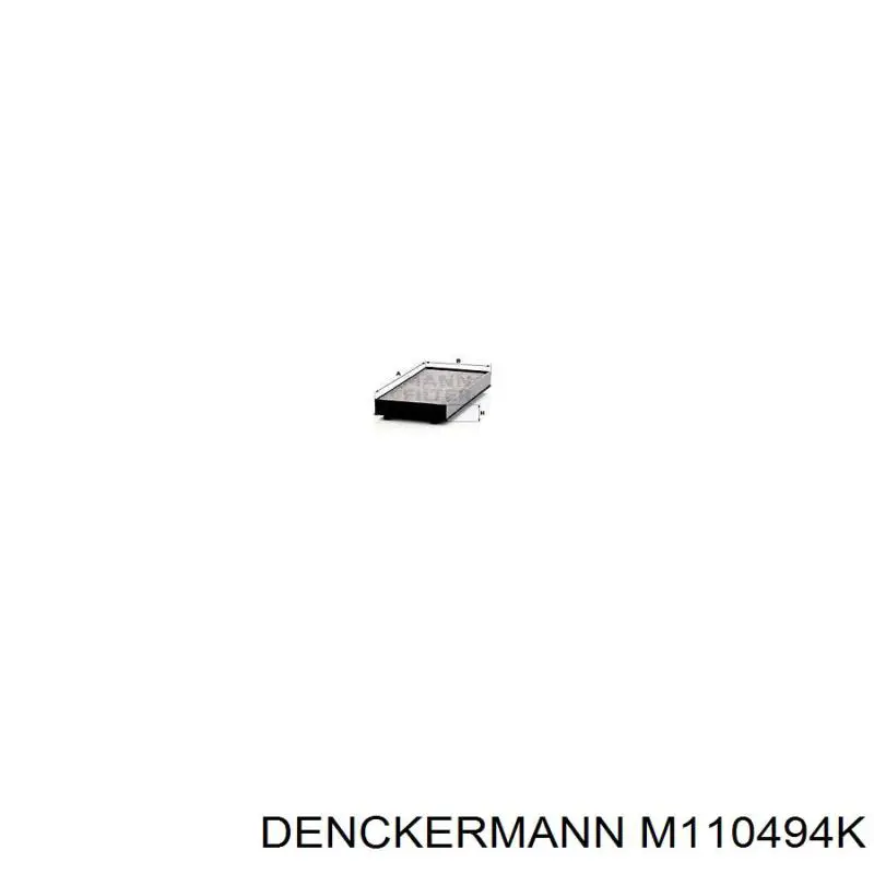 Фільтр повітряний обігрівача Denckermann M110494K ціна, від 13.36 USD