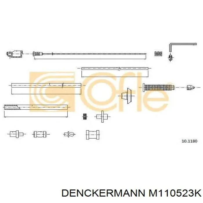 Купити M110523K Denckermann Фільтр салону вугільний