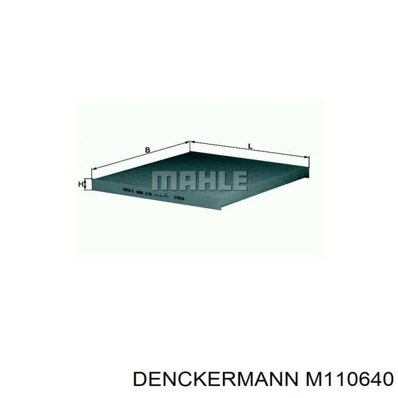 Фільтр салону M110640 Denckermann