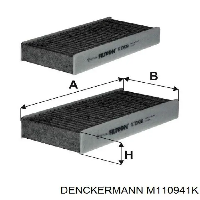 Купити M110941K Denckermann Фільтр салону вугільний