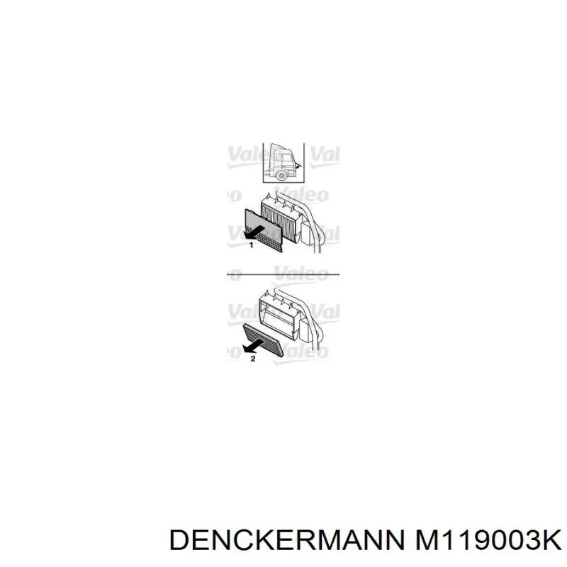 Фільтр салону M119003K Denckermann