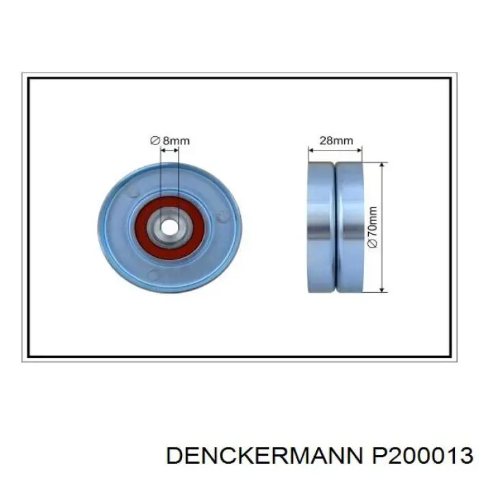 Натяжний ролик Denckermann P200013 ціна, від 11.55 USD