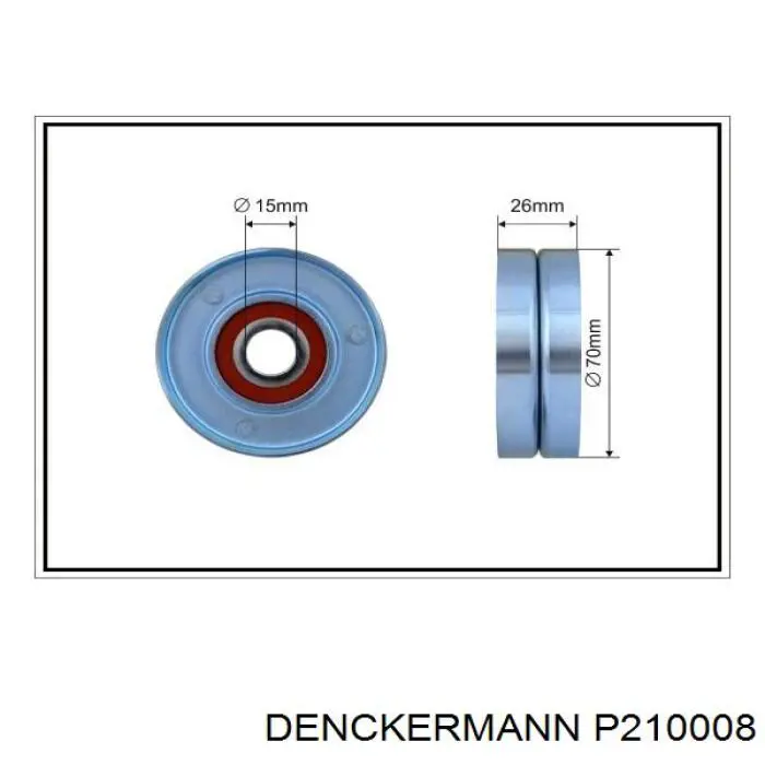 Купити P210008 Denckermann Натяжний ролик