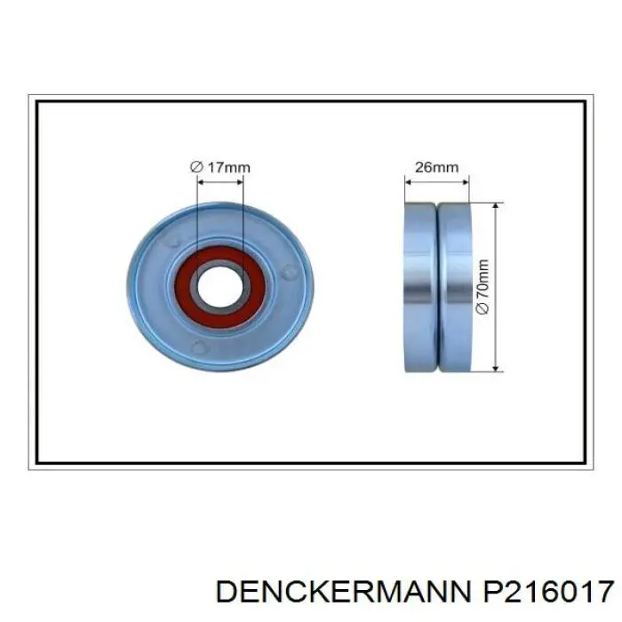 Натягувач приводного ременя P216017 Denckermann