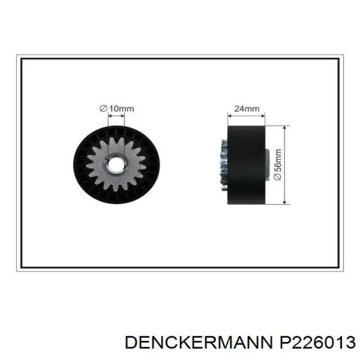 Ролик натягувача приводного ременя P226013 Denckermann