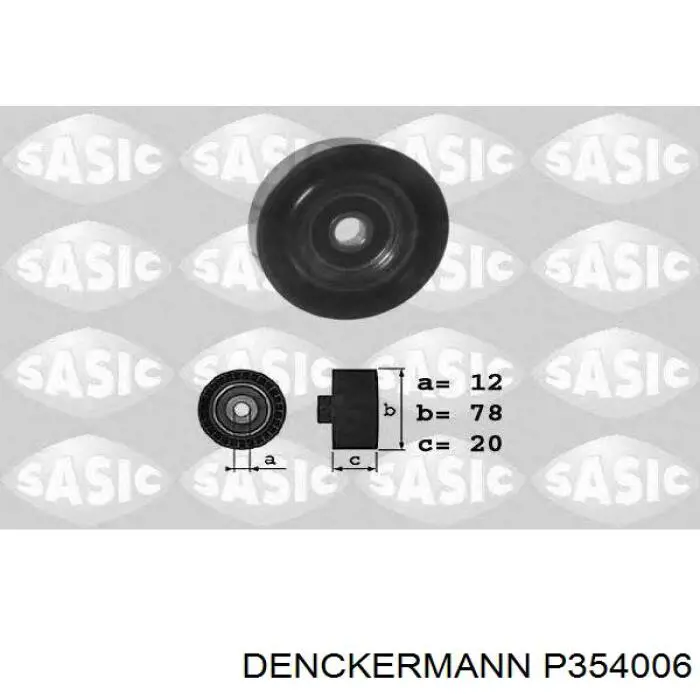 Натяжний ролик P354006 Denckermann