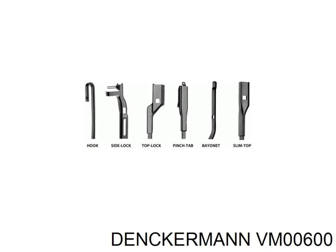 VM00600 Denckermann щітка-двірник лобового скла, водійська