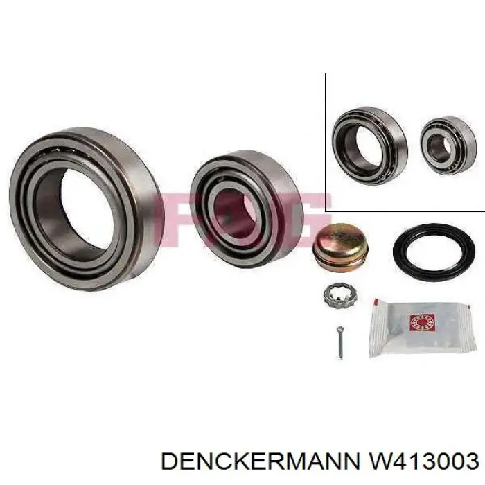 Підшипник маточини задньої Denckermann W413003 ціна, від 7.53 USD