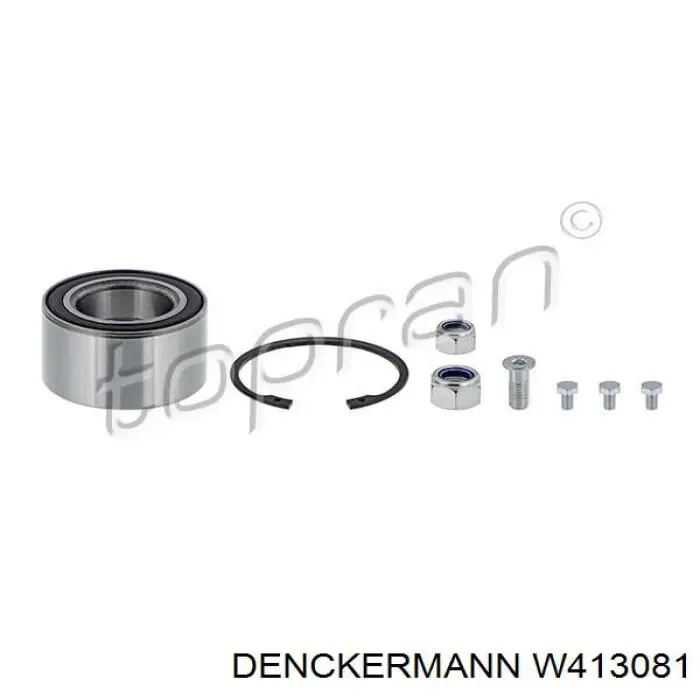 Комплект підшипник маточини передньої Denckermann W413081 ціна, від 20.35 USD