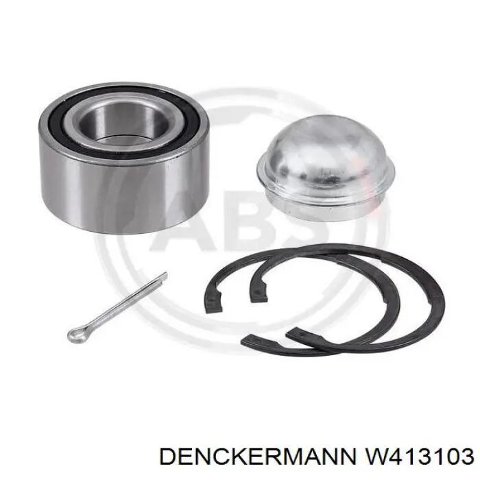Комплект підшипник маточини передньої Denckermann W413103 ціна, від 14.68 USD