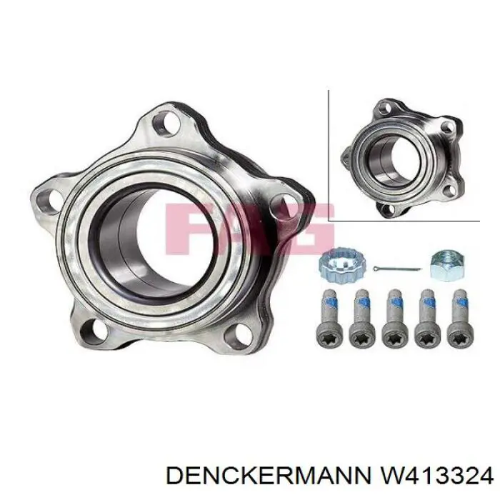Комплект підшипник маточини передньої Denckermann W413324 ціна, від 33.66 USD
