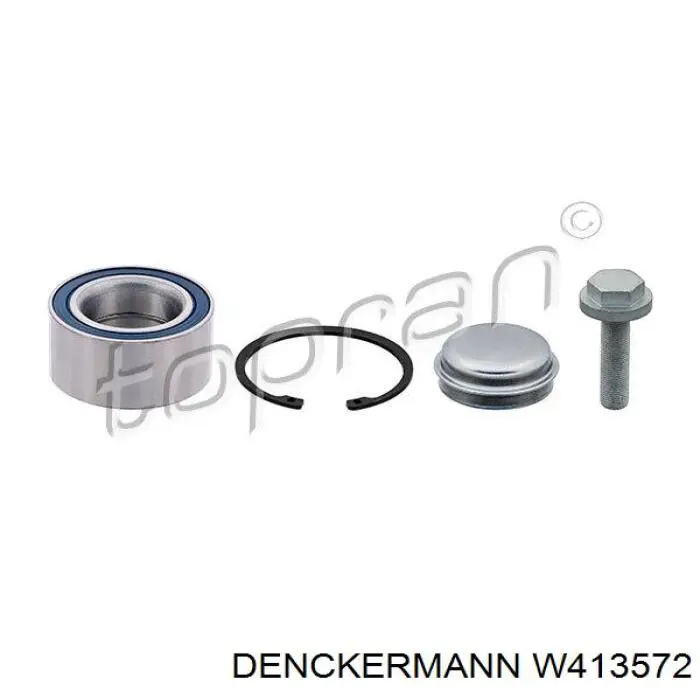 Комплект підшипник маточини передньої Denckermann W413572 ціна, від 22.69 USD