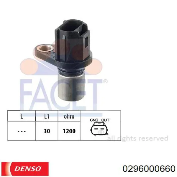0296000660 Denso Датчик розподільного вала